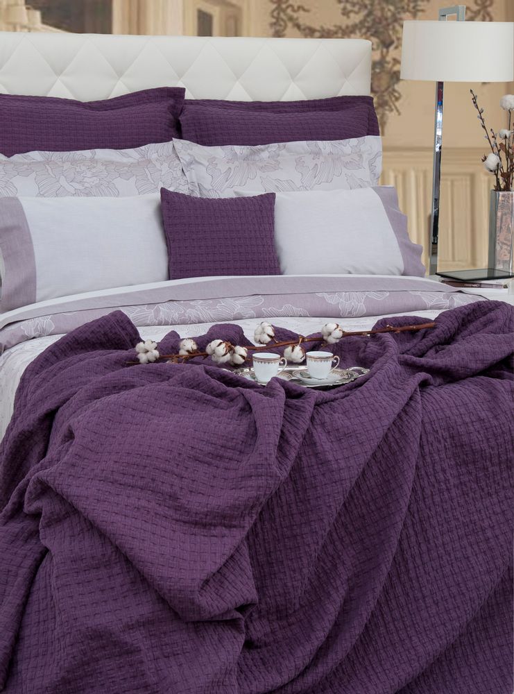 Linge de lit - Rose - Collection jacquard satiné - MIA ZARROCCO - FINE LINENS