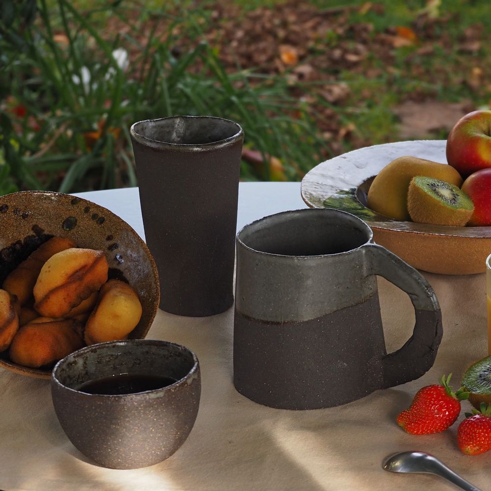 Tasses et mugs - Gobelet et Mug Grès Noir - ANNE KRIEG, CERAMISTE