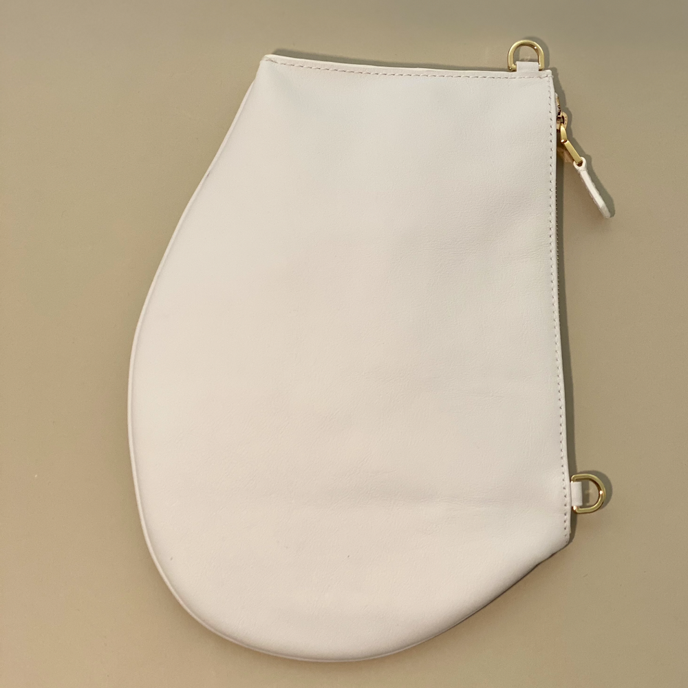 Sacs et cabas - Zip Maxi cuir blanc clouté or - MLS-MARIELAURENCESTEVIGNY
