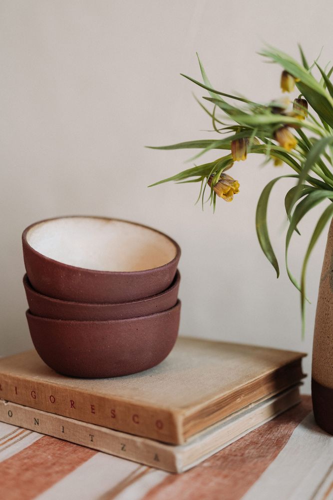 Platter and bowls - Small bowl Terra Vanilla - POEMI