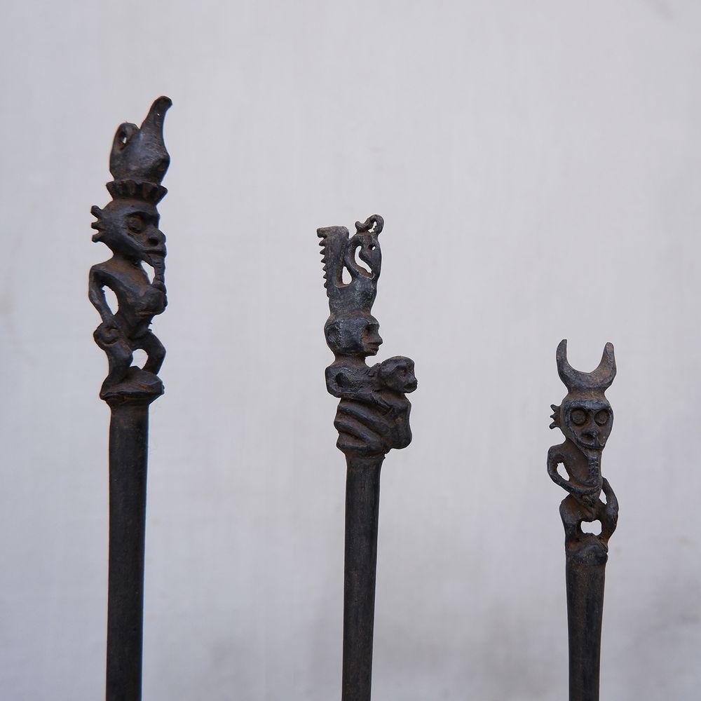 Hair accessories - Traditional Carved Wood Hairpins - NYAMAN GALLERY BALI