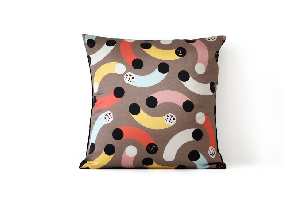 Fabric cushions - MUSH MUSH silk cushion - MY FRIEND PACO