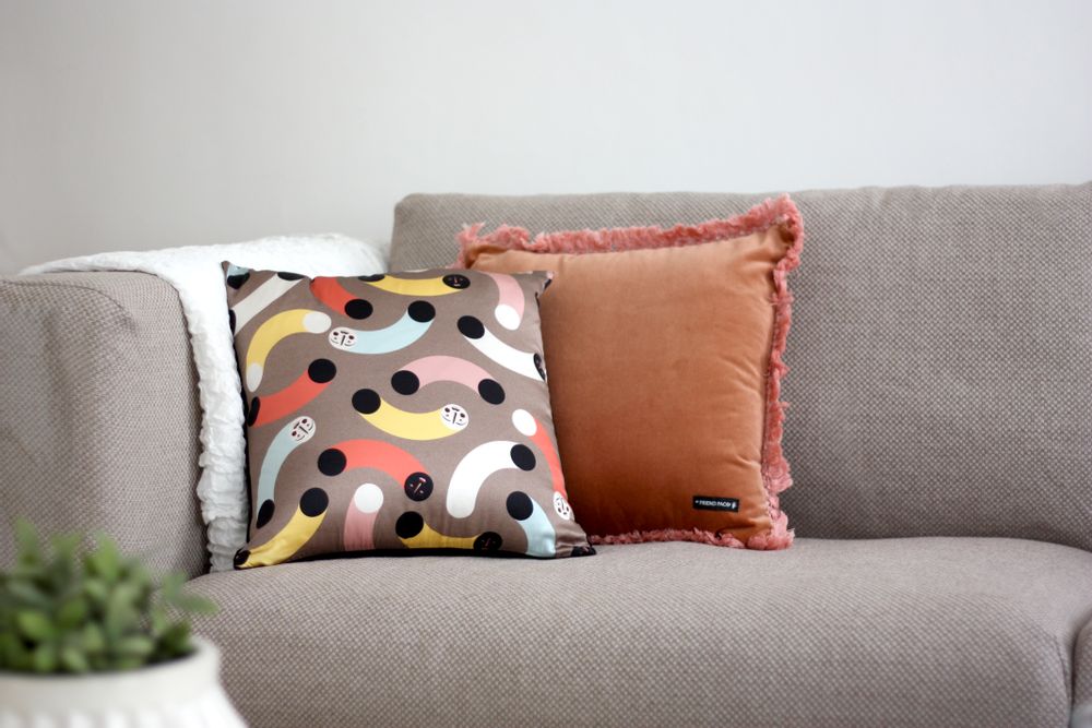 Fabric cushions - MUSH MUSH silk cushion - MY FRIEND PACO