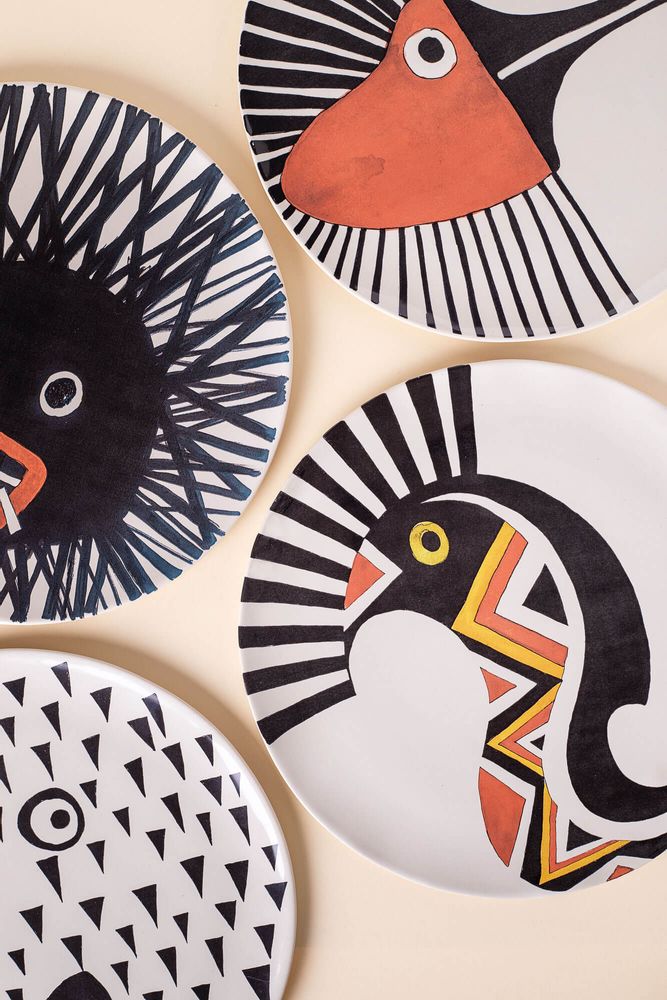 Assiettes de réception - Assiettes VERAGUA - ETHIC & TROPIC CORINNE BALLY