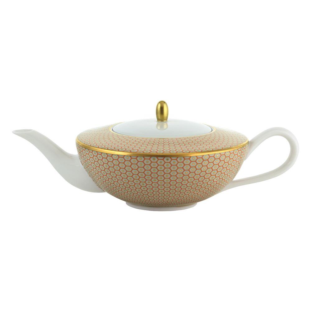 Tasses et mugs - Trésor - Théière motif n°3 orange 100 - RAYNAUD
