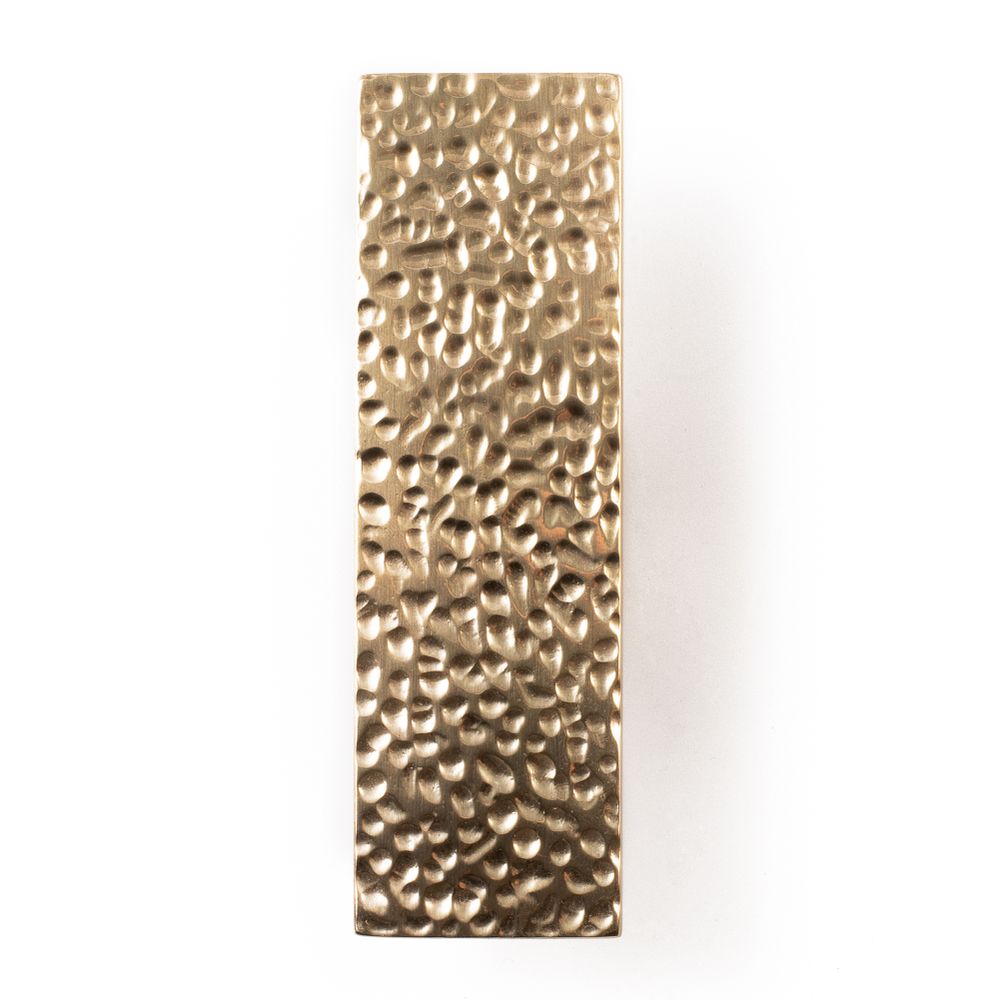 Artistic hardware - Hammered handle rectangle  - THEA DESIGN