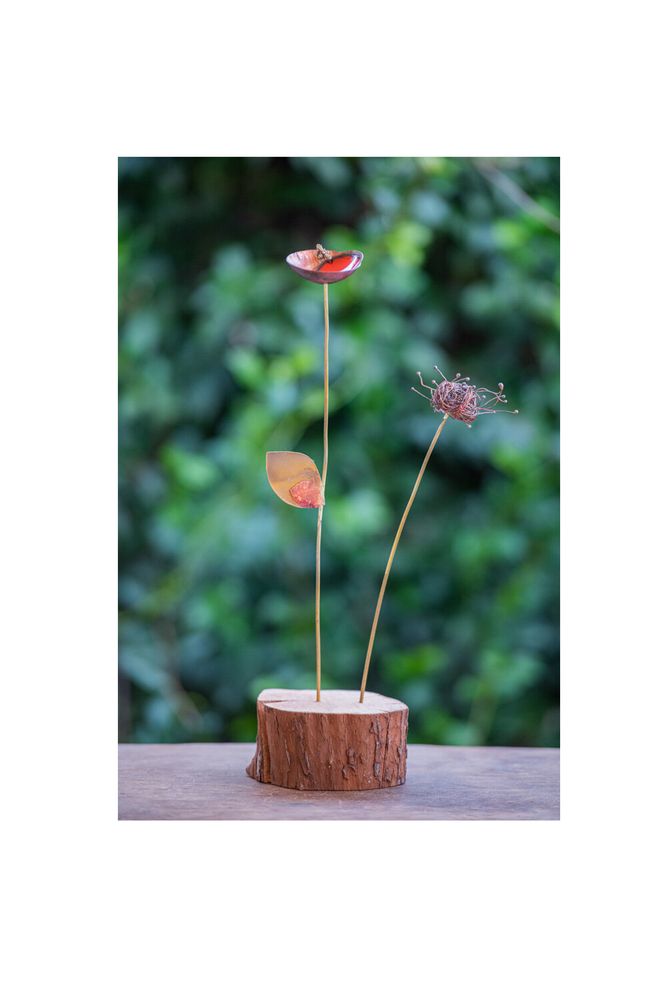 Floral decoration - Trunk Base Sculpture - ELZA PEREIRA