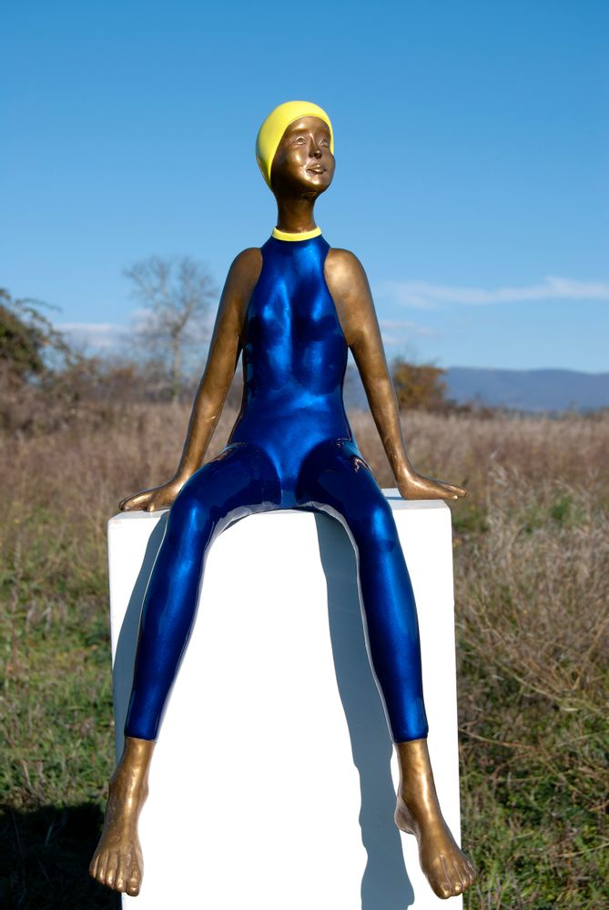 Sculptures, statuettes et miniatures - La sculpture du plongeur - RONAYETTE MARIE-NOELLE