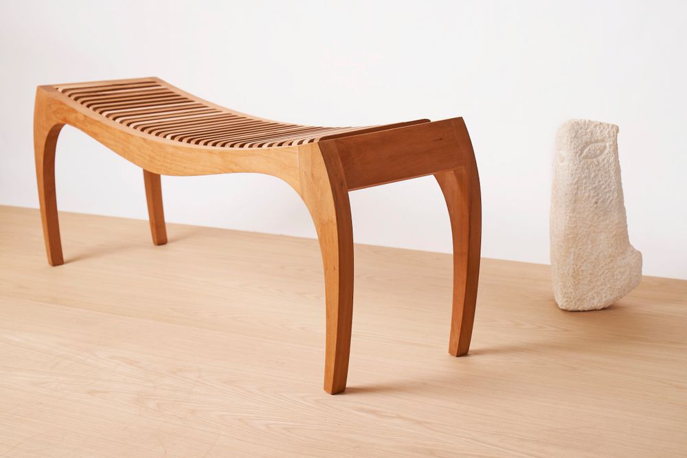 Dining Tables - RUMBO wooden bench, bench for entrance hall, bench for the bedroom, - VAN DEN HEEDE-FURNITURE-ART-DESIGN
