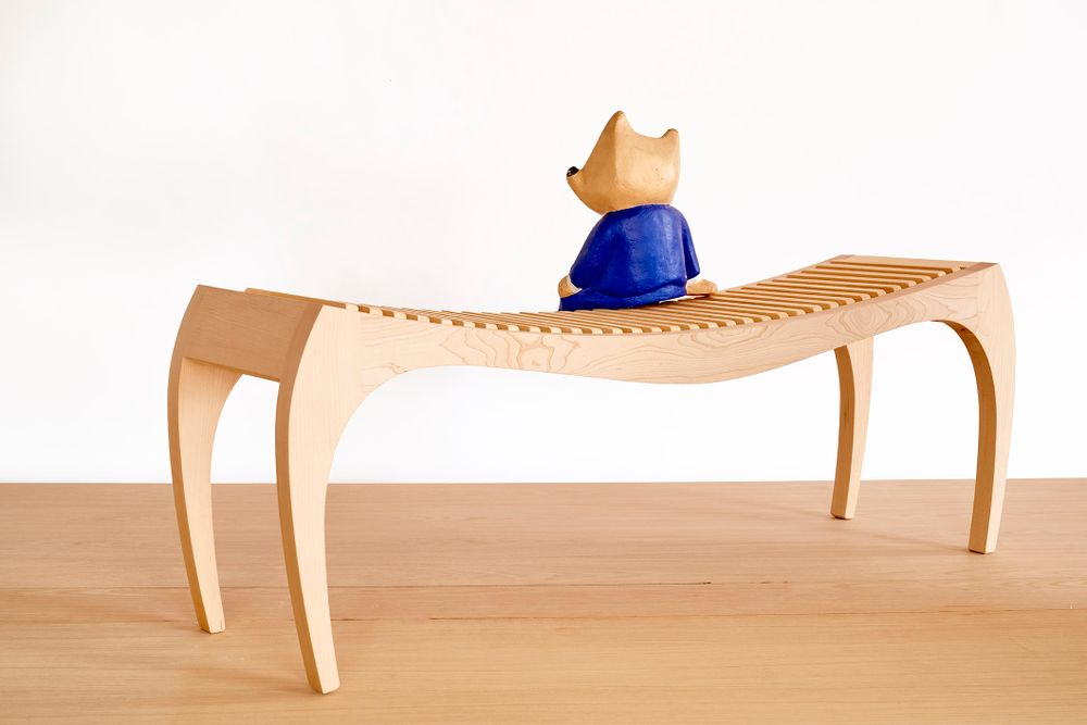 Dining Tables - RUMBO wooden bench, bench for entrance hall, bench for the bedroom, - VAN DEN HEEDE-FURNITURE-ART-DESIGN