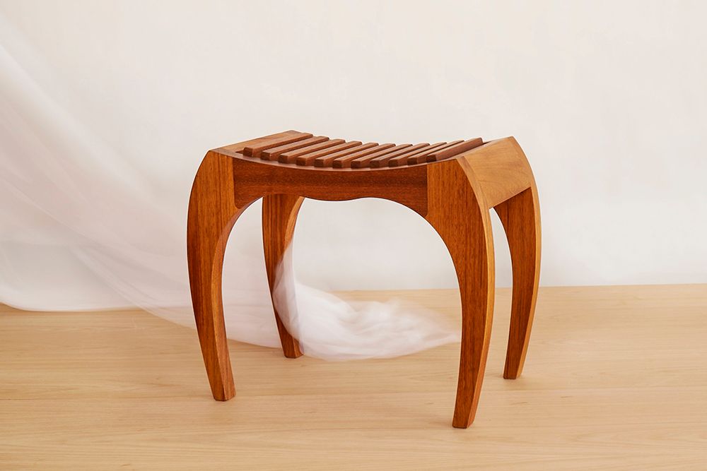 Banquettes pour collectivités - Tabouret en bois pour la chambre à coucher , siège pour le hall RUMBO - VAN DEN HEEDE-FURNITURE-ART-DESIGN