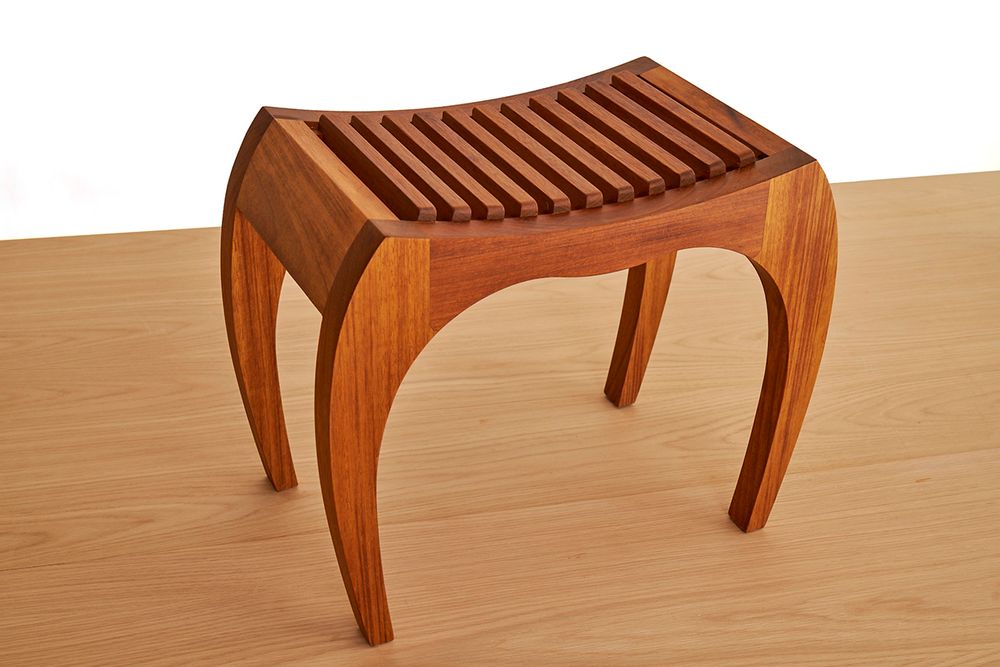 Banquettes pour collectivités - Tabouret en bois pour la chambre à coucher , siège pour le hall RUMBO - VAN DEN HEEDE-FURNITURE-ART-DESIGN