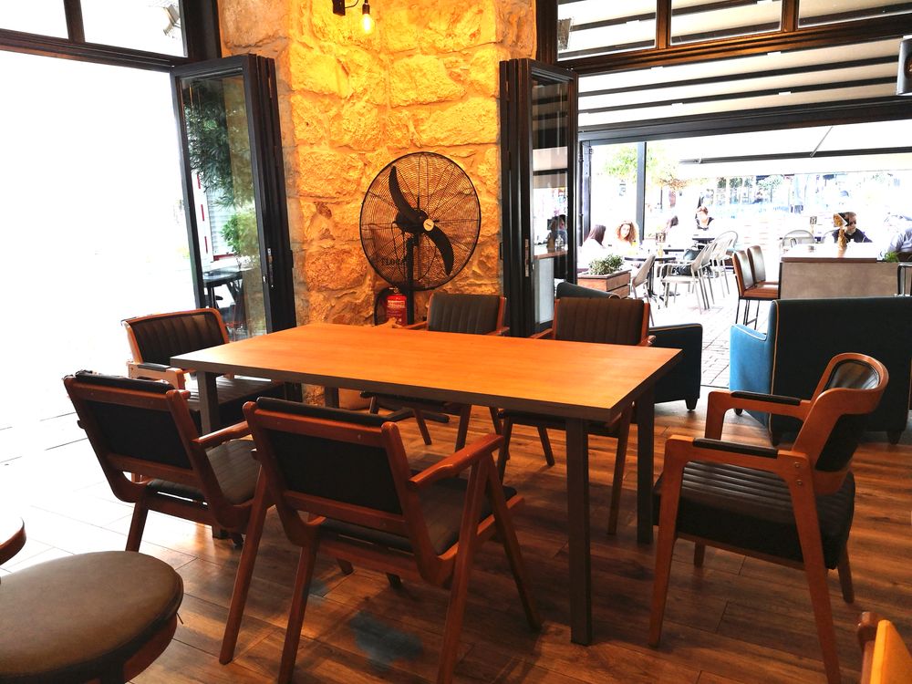 Dining Tables - Table with african walnut top and steel bases type parson - LIVING MEDITERANEO