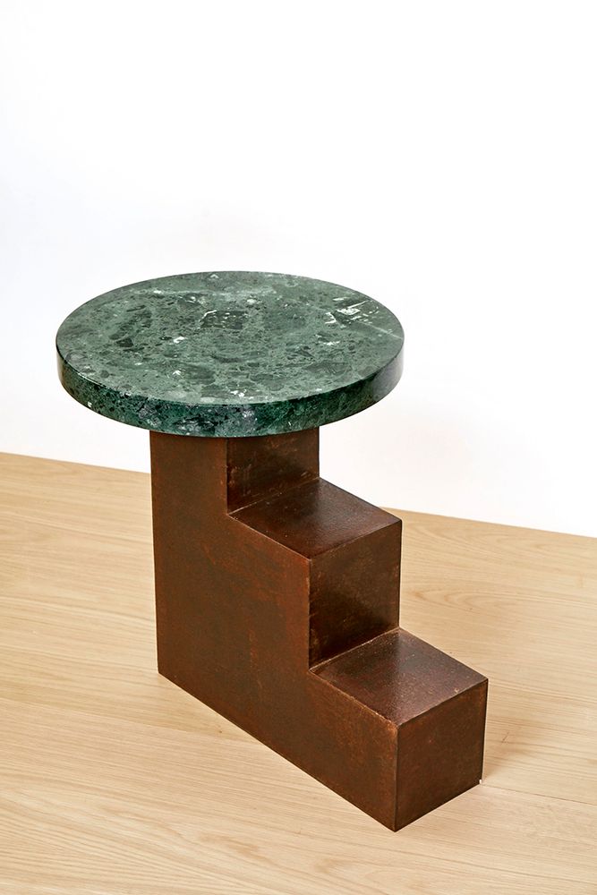 Coffee tables - Auxiliary table ESCALIER 1- 2- 3 iron - VAN DEN HEEDE-FURNITURE-ART-DESIGN