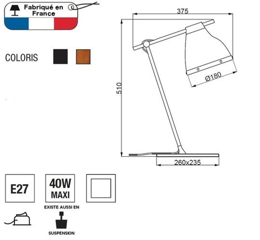 Objets de décoration - Lampe à poser CLARELLE LT - ALUMINOR