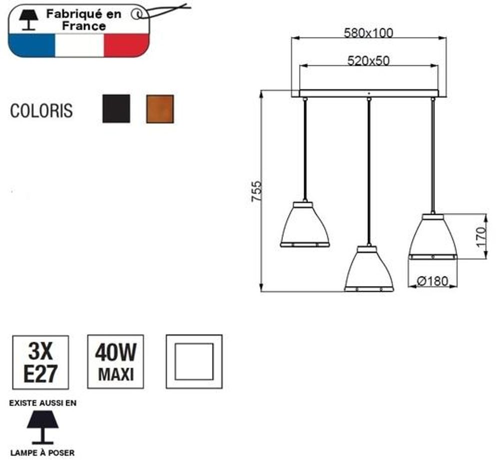 Objets de décoration - Lampe à poser CLARELLE LT - ALUMINOR