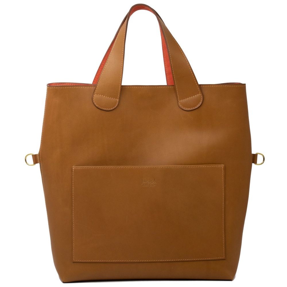 Sacs et cabas - Sac Violette Cognac-Cuir tanné végétal - L'ATELIER DES CREATEURS