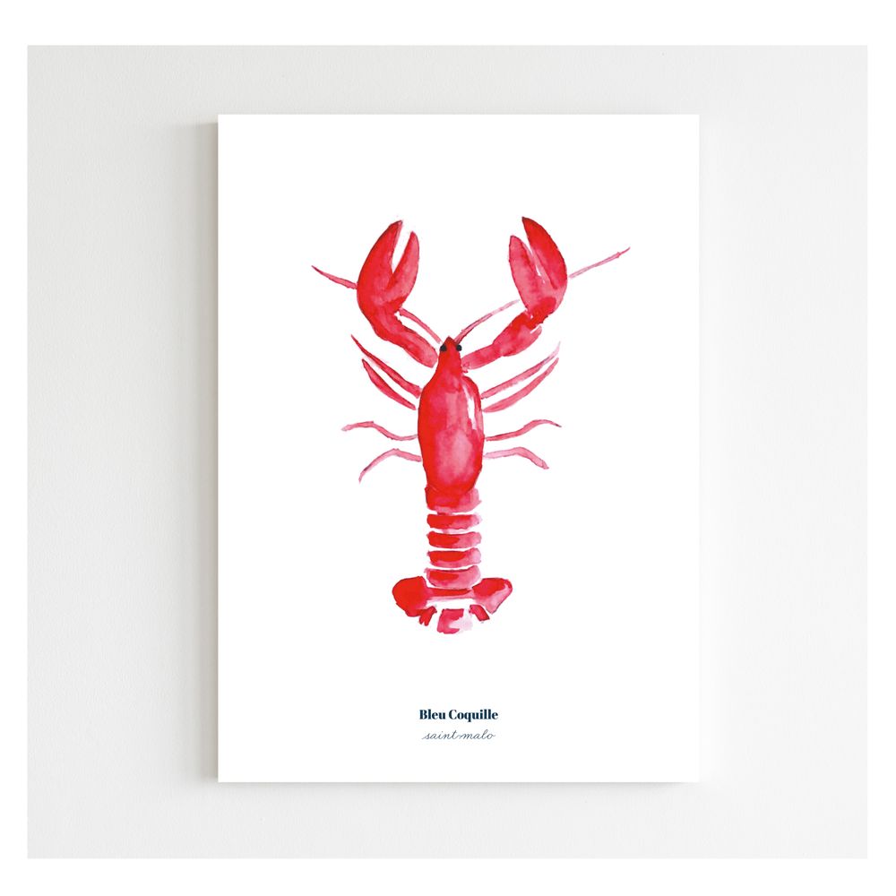 Poster - Red Lobster Poster - BLEU COQUILLE