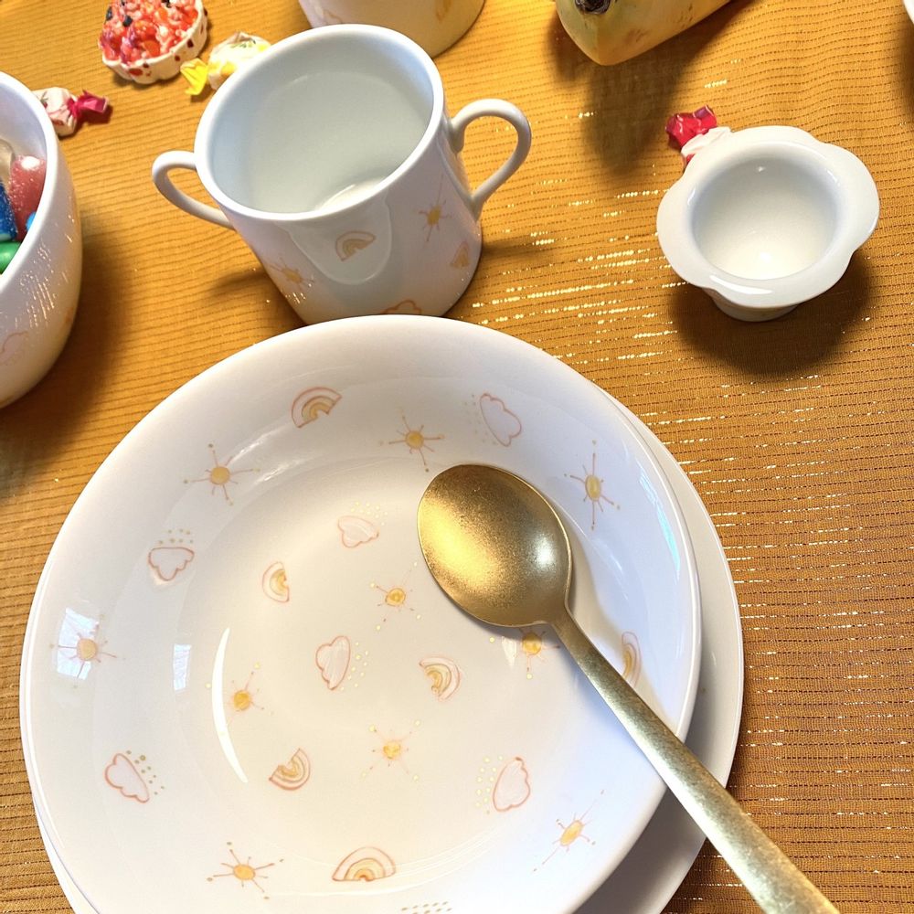 Repas pour enfant - Ensemble 3 pièces "Céleste" - GARANCE CRÉATIONS