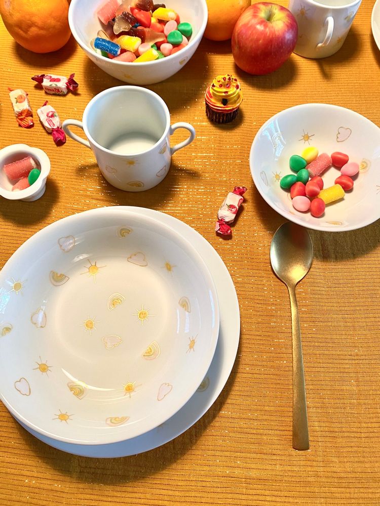 Repas pour enfant - Ensemble 3 pièces "Céleste" - GARANCE CRÉATIONS