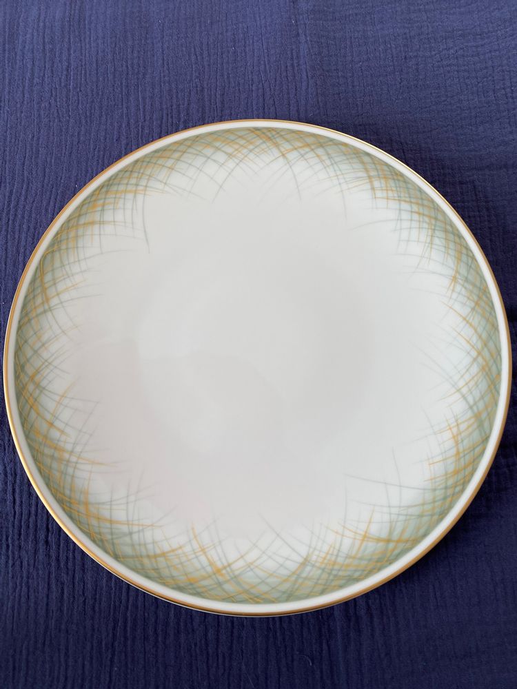 Assiettes de réception - Ensemble de 4 assiettes plates "les herbes folles" - GARANCE CRÉATIONS