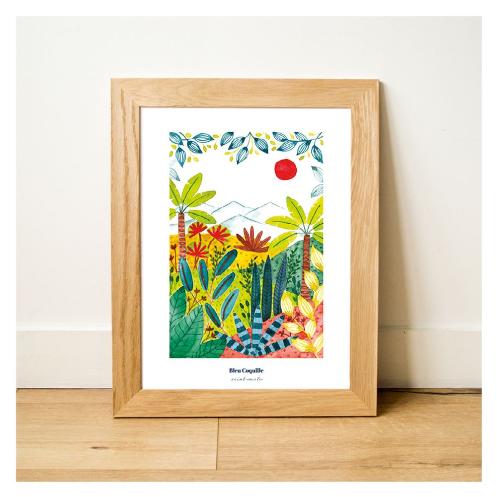Poster - Poster 30x40 - Vegetal Beauties - BLEU COQUILLE