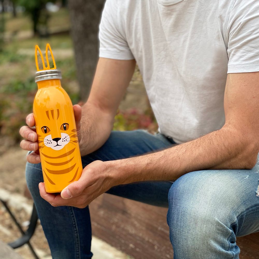 Cadeaux - Bouteille pour chat avec poignées d'oreilles - DESIGNER SOUVENIRS