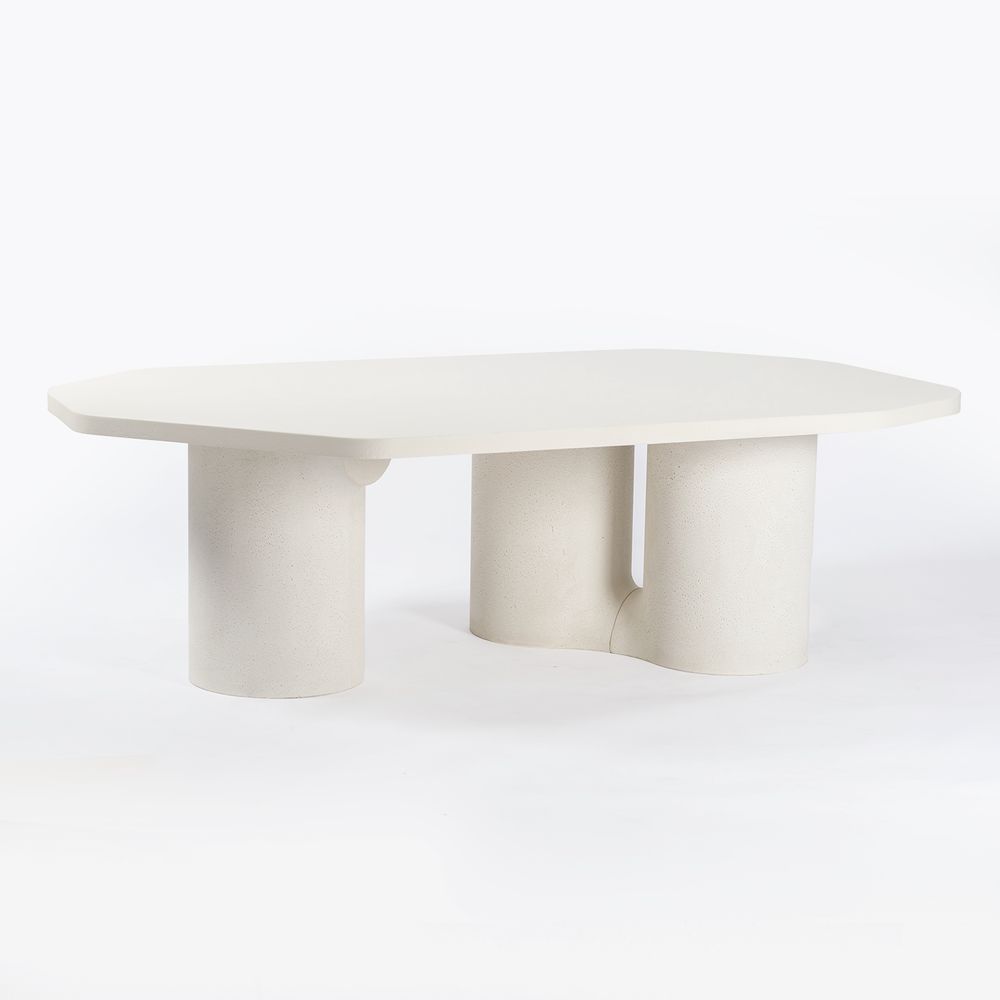 Tables basses - Coffee table Luo, 3 modules - (mortier) (sur-mesure) - MANUFACTURE XXI