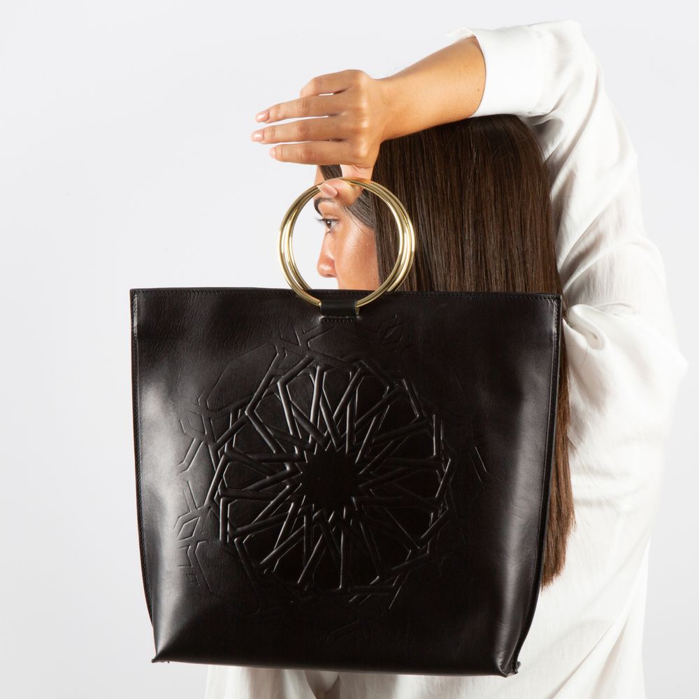 Sacs et cabas - Sac à provisions en cuir. - MERYAN