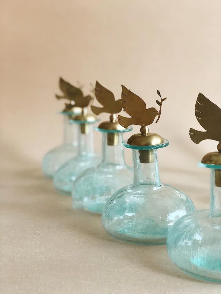 Pièces uniques - Carafe en verre recyclé - ASMA'S CRAFTS