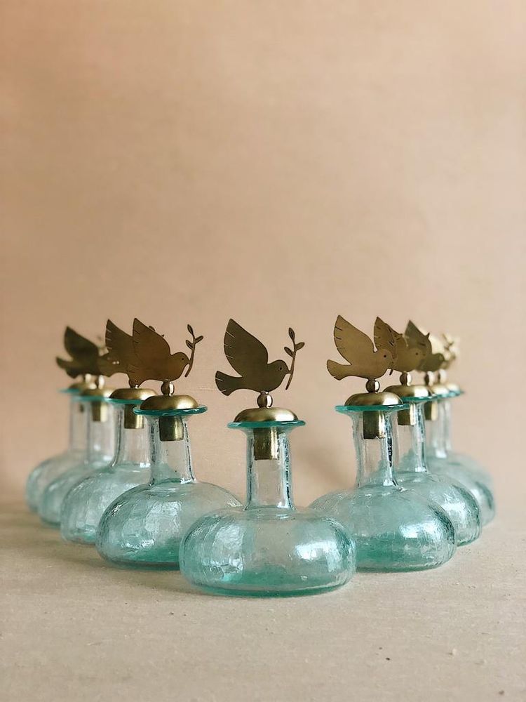 Pièces uniques - Carafe en verre recyclé - ASMA'S CRAFTS