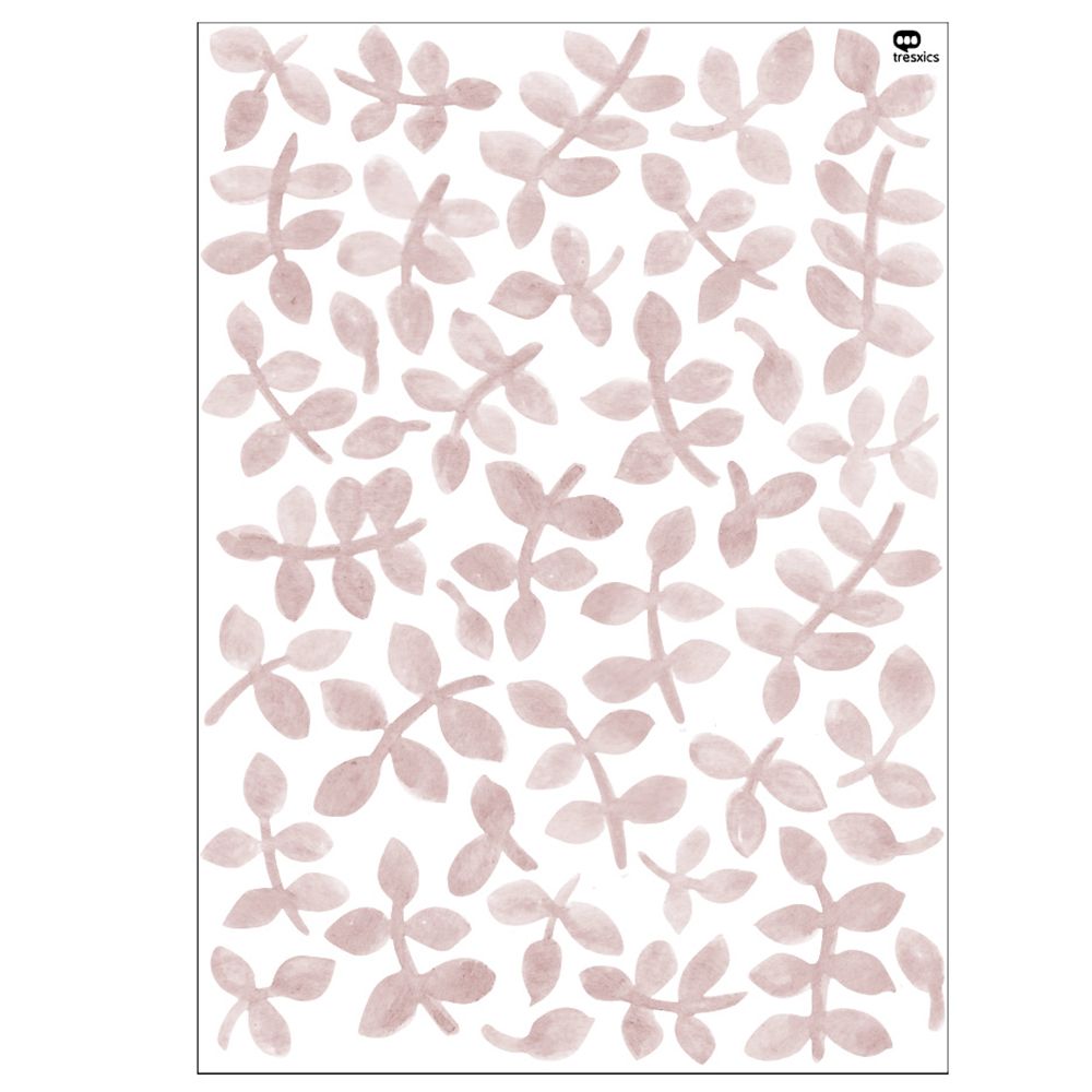 Objets déco enfant - Watercolor irregular leaves wall sticker. - TRESXICS
