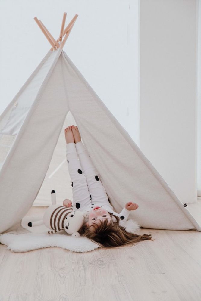 Jouets enfants - Tente de jeu - Notre tente de jeu spacieuse de couleur neutre est assez grande pour les amis et même les parents. Il peut même être utilisé à l'intérieur comme à l'extérieur. - OOH NOO