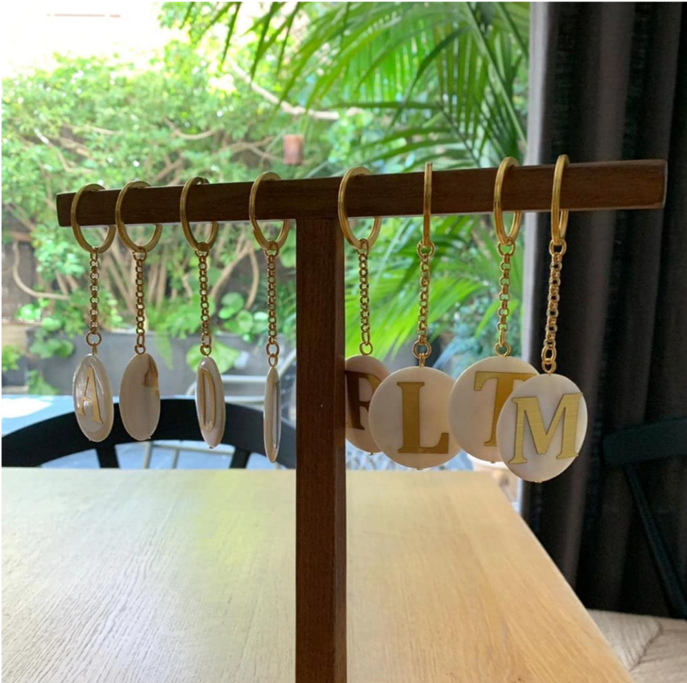 Accessoires de voyage - Porte-clés Letter Stone - TECLA BARCELONA