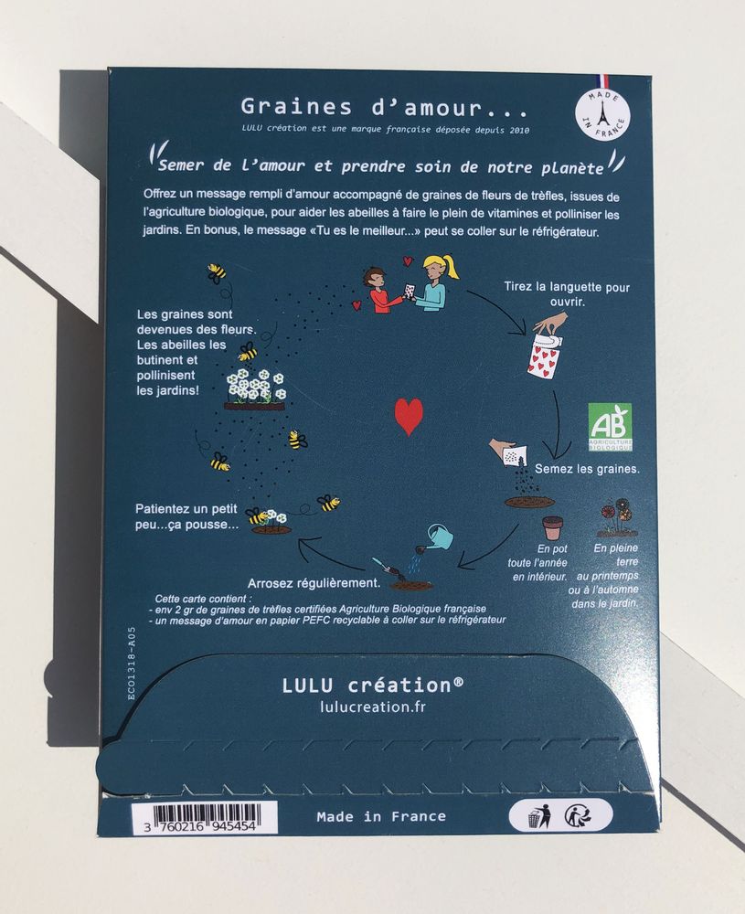 Stationery - Revolving counter display pack 207 eco-responsible pieces made in France - LULU CREATION®