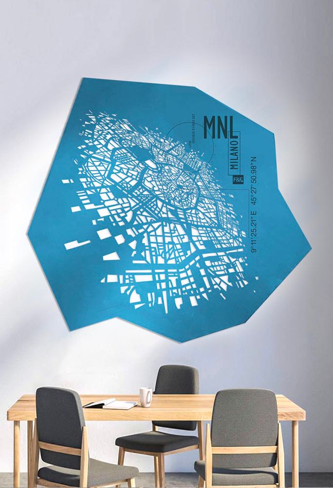 Panels - Milan pro | H 152 - W 144 cm | Limited edition - Wall decoration - FRANK&FRANK
