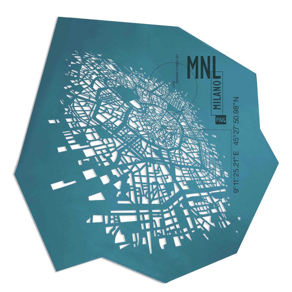 Panels - Milan pro | H 152 - W 144 cm | Limited edition - Wall decoration - FRANK&FRANK