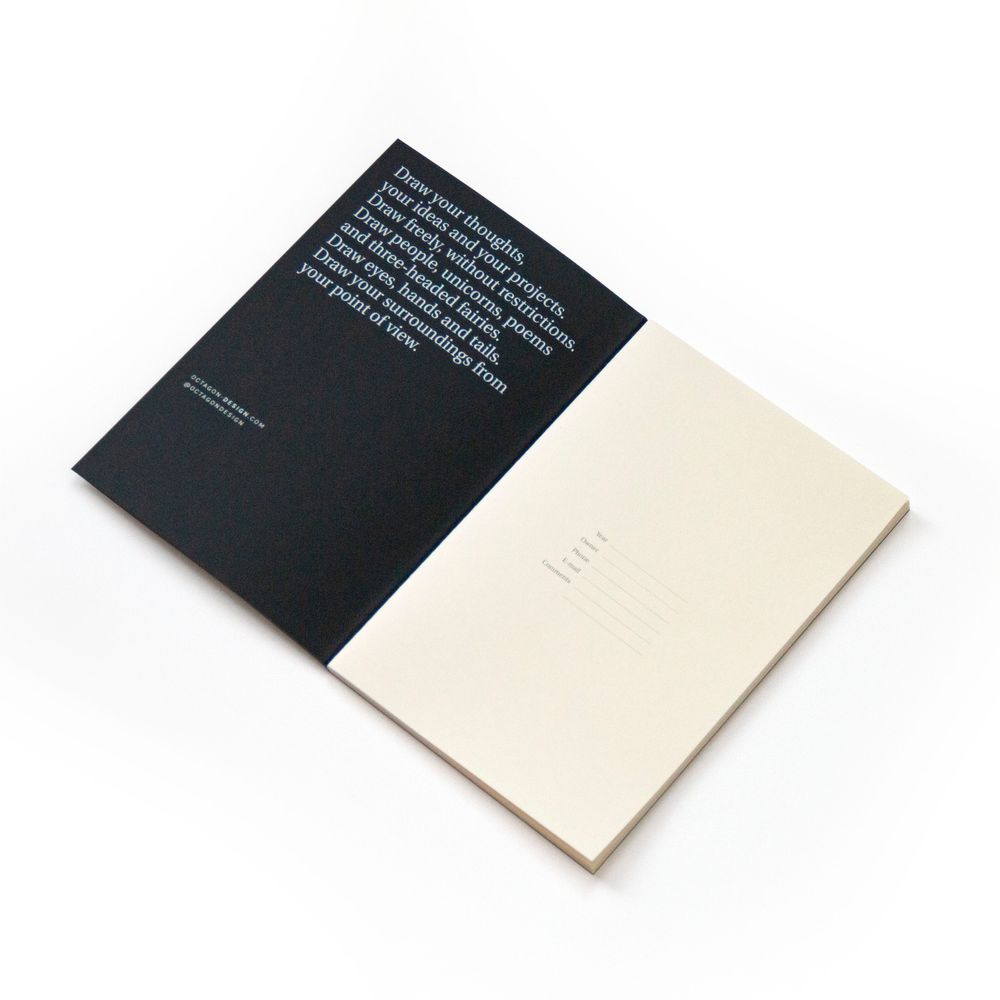 Papeterie bureau - CAHIER NOIR - OCTAGON DESIGN