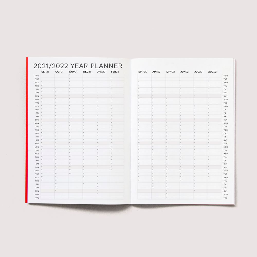 Papeterie bureau - PLANIFICATEUR MENSUEL (21 SEPTEMBRE AU 22 AOÛT) - OCTAGON DESIGN