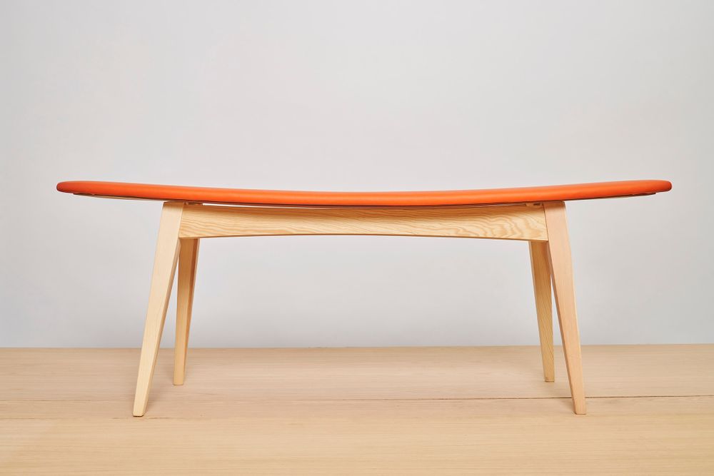 Banquettes pour collectivités - banquette en bois , banc tapissé design SURF - VAN DEN HEEDE-FURNITURE-ART-DESIGN