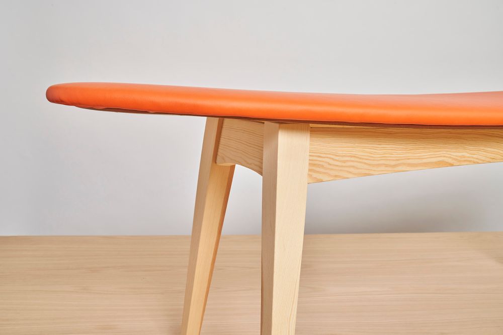 Banquettes pour collectivités - banquette en bois , banc tapissé design SURF - VAN DEN HEEDE-FURNITURE-ART-DESIGN