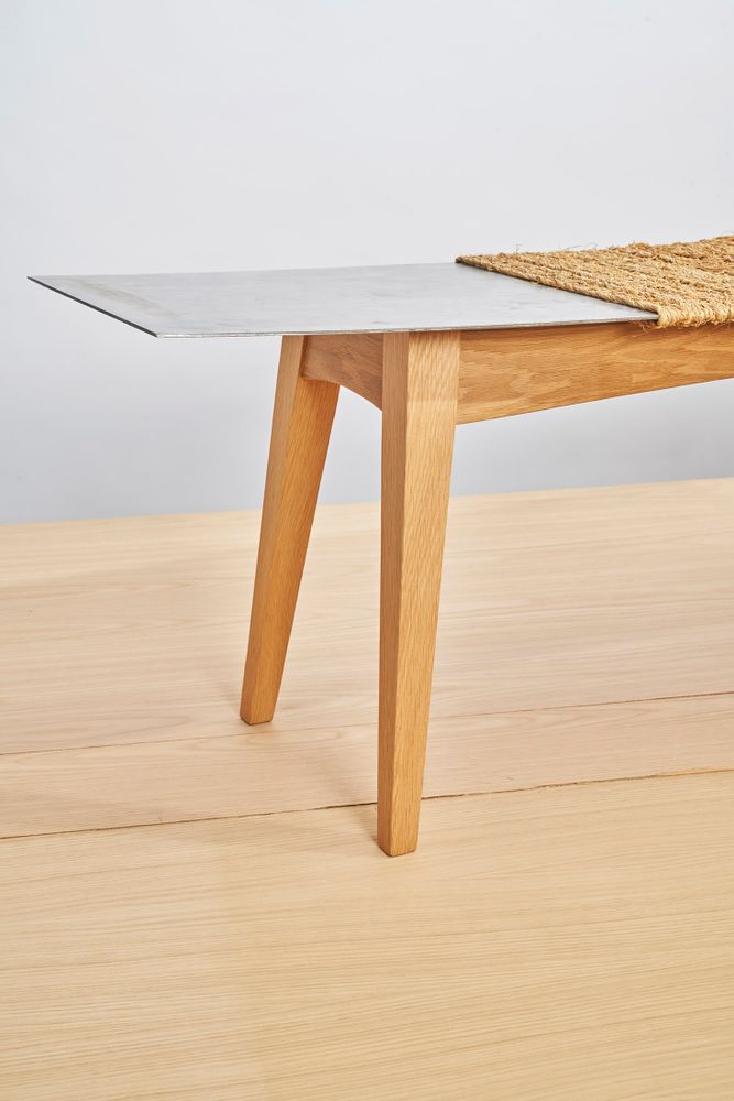 Benches for hospitalities & contracts - wooden and steel bench, wooden bench VOL2 - VAN DEN HEEDE-FURNITURE-ART-DESIGN