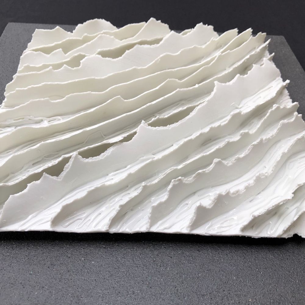 Ceramic - Porcelain Paintings “Crossroads” collection - GUENAELLE GRASSI