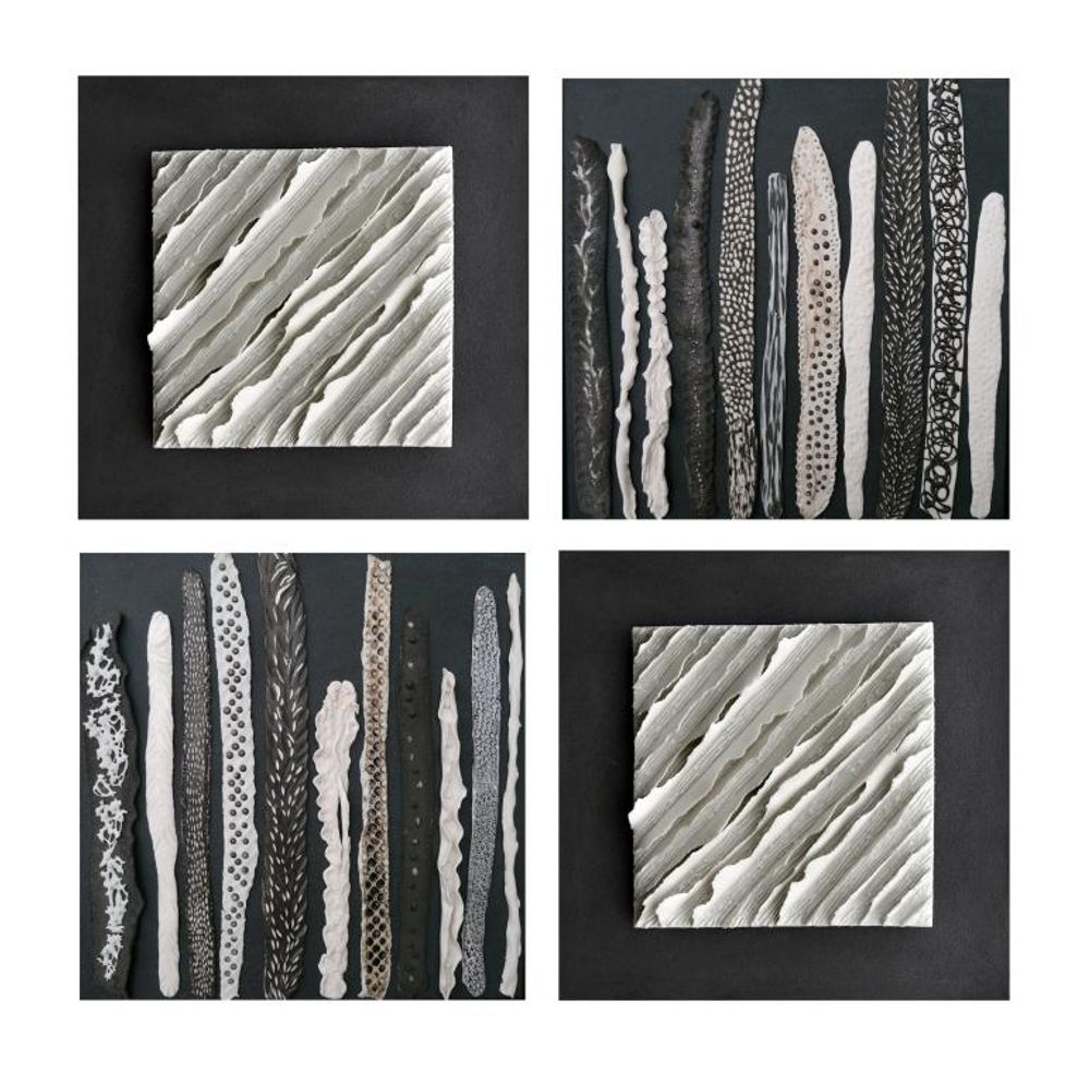 Ceramic - Porcelain Paintings “Crossroads” collection - GUENAELLE GRASSI
