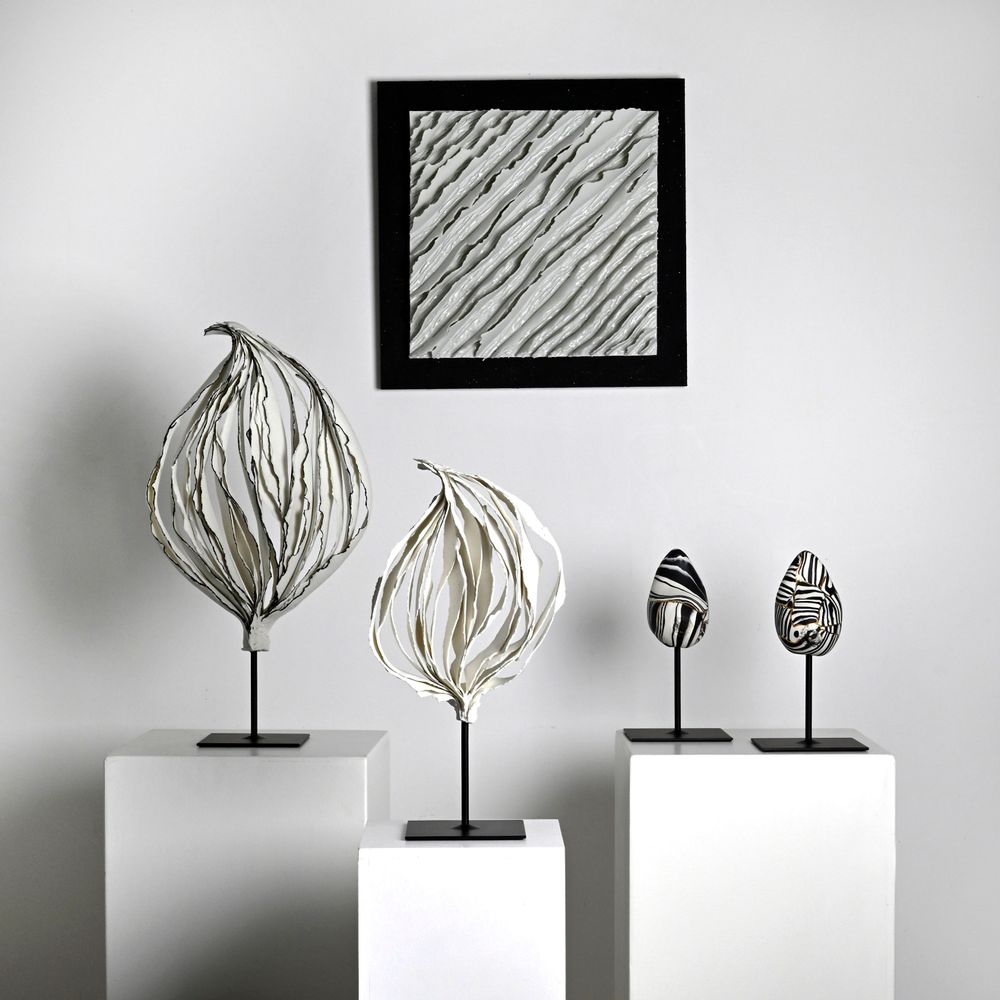 Ceramic - Porcelain Paintings “Crossroads” collection - GUENAELLE GRASSI