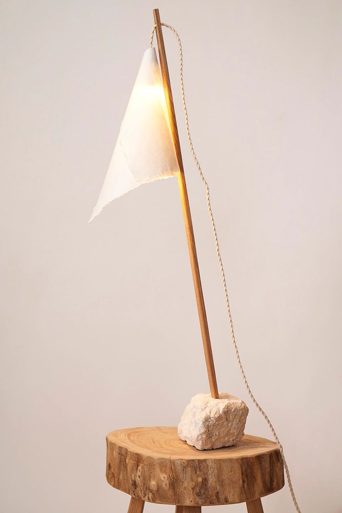Lampes à poser - lampes  naturelle IBIZA , lampe de bureau, lampe de chevet - VAN DEN HEEDE-FURNITURE-ART-DESIGN