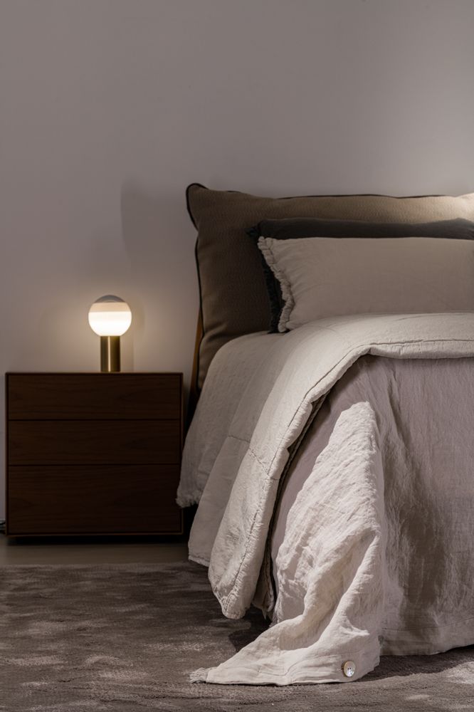 Linge de lit - Housse de couette en lin et coton Stone-Castell - MIKMAX BARCELONA