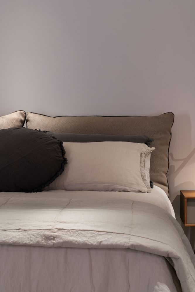 Linge de lit - Housse de couette en lin et coton Stone-Castell - MIKMAX BARCELONA