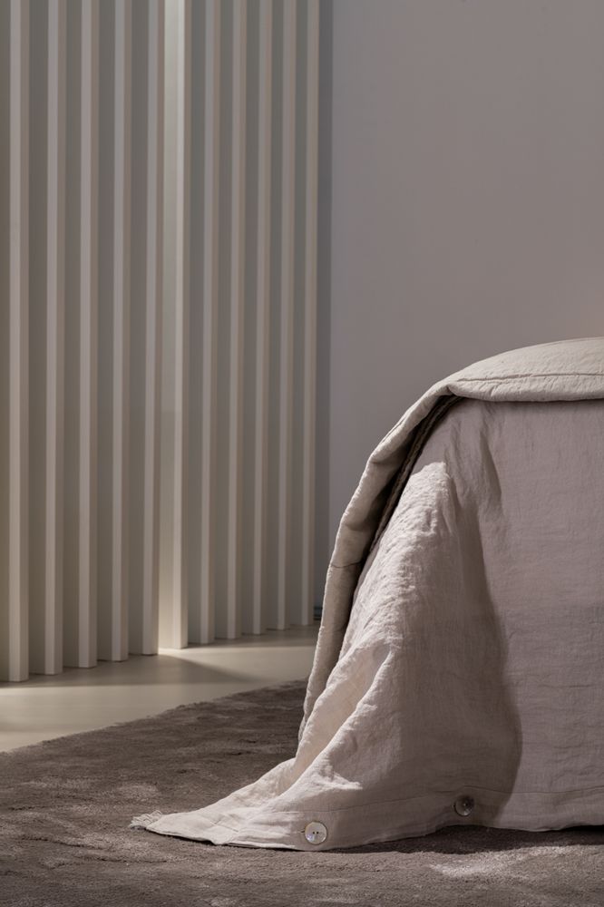 Linge de lit - Housse de couette en lin et coton Stone-Castell - MIKMAX BARCELONA