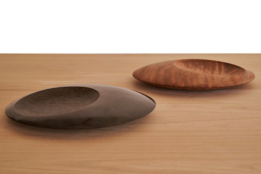 Platter and bowls - ESPACE bronze fruit dish - VAN DEN HEEDE-FURNITURE-ART-DESIGN